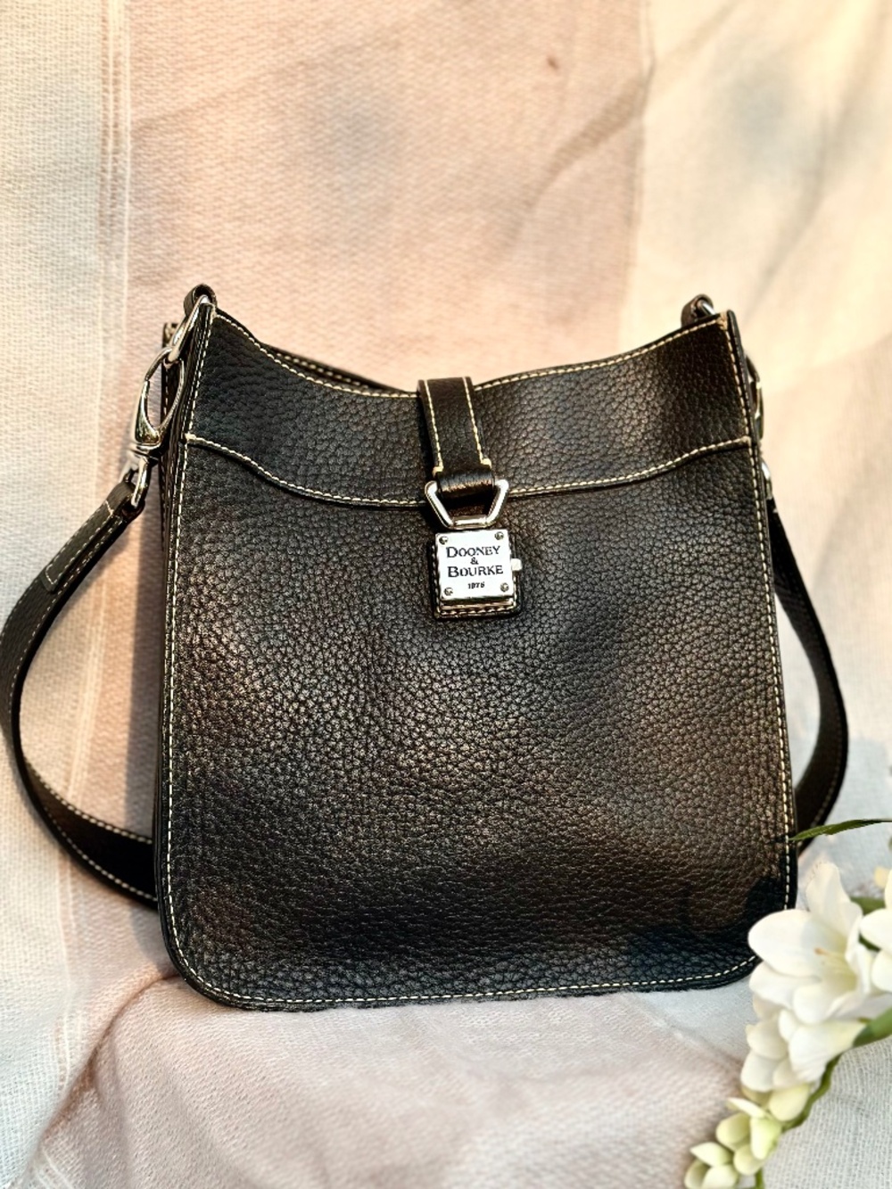 Dooney & Bourke Black Leather Shoulder Bag